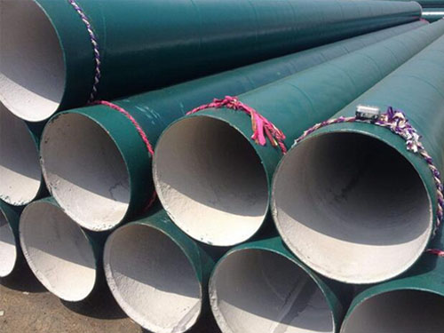 Cement mortar anti-corrosion steel pipe