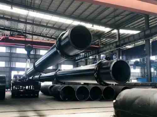 What are the safety precautions during the construction of anti-corrosion steel pipes?